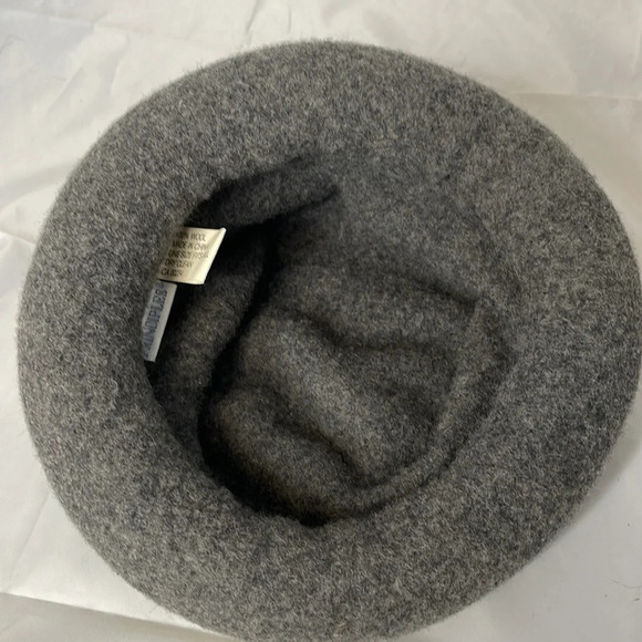 PRINCIPLES Grey Wool Felt Hat Stuffed Rim Classic One Size Fits Most - Picture 5 of 8